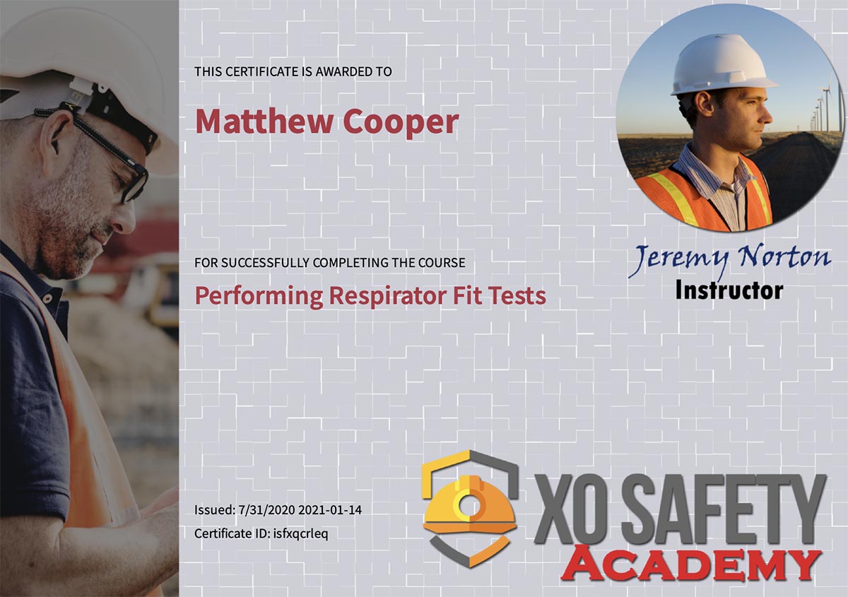 Matthew Cooper Certificate