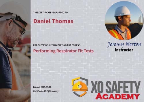 Daniel Thomas - Respirator Fit Tests Cert