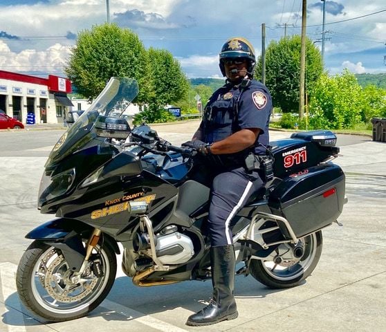Officer Jones on Motorcycle